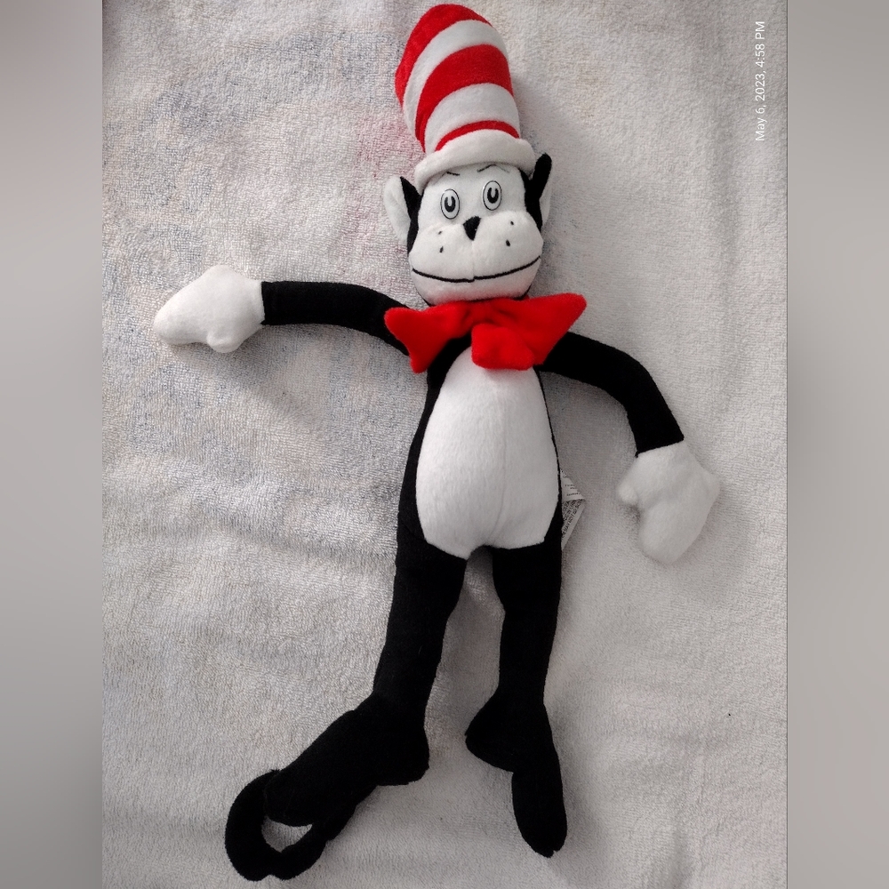 Dr. Seuss 17" Cat In The Hat Plush Stuffed Animal Toy 2003